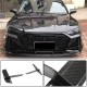 Накладки на вентиляционные отверстия переднего бампера V1 (для RS7 2018-2022, Сухой карбон) для Ауди A7 2018- гг