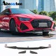 Накладка на передний бампер Lip V2 (для RS7, сухой карбон) для Ауди A7 2018- гг