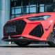 Накладка на передний бампер Lip V2 (для RS7, сухой карбон) для Ауди A7 2018- гг
