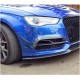 Накладки на передний бампер (для S-Line SD 2012-2016, Карбон) для Ауди A3