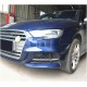 Накладки на передний бампер (для S-Line SD 2017-2020, Карбон) для Ауди A3