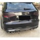 Диффузор заднего бампера V1 (для S-Line HB 2012-2016, Карбон) для Ауди A3
