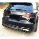 Диффузор заднего бампера V1 (для S-Line HB 2012-2016, Карбон) для Ауди A3