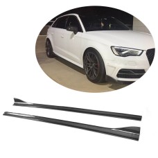 Боковые пороги (для S-Line HB 2012-2016, Карбон) для Ауди A3