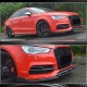 Накладка на передний бампер Lip V3 (для S-Line SD 2012-2016, Карбон) для Ауди A3