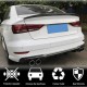 Диффузор заднего бампера V4 (для S-Line SD 2017-2020, Карбон) для Ауди A3