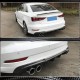 Диффузор заднего бампера V4 (для S-Line SD 2017-2020, Карбон) для Ауди A3