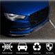 Накладка на передний бампер Lip V1 (для S-Line SD 2012-2016, Карбон) для Ауди A3
