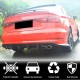 Диффузор заднего бампера V3 (для S-Line SD 2012-2016, Карбон) для Ауди A3