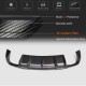 Диффузор заднего бампера V1 (для S-Line SD 2012-2016, Карбон) для Ауди A3