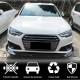 Накладка на передний бампер Lip V1 (для S-Line SD 2015-2019, Карбон) для Ауди A4 B9