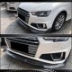 Накладка на передний бампер Lip V1 (для S-Line SD 2015-2019, Карбон) для Ауди A4 B9