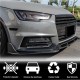 Накладка на передний бампер Lip V2 (для S-Line SD 2015-2019, Карбон) для Ауди A4 B9