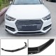 Накладка на передний бампер Lip V4 (для S-Line SD 2015-2019, Карбон) для Ауди A4 B9