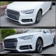 Накладка на передний бампер Lip V4 (для S-Line SD 2015-2019, Карбон) для Ауди A4 B9