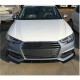 Накладка на передний бампер Lip V5 (для S-Line SD 2015-2019, Карбон) для Ауди A4 B9