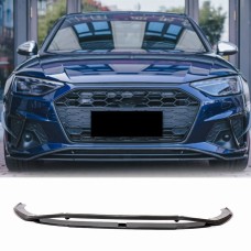 Накладка на передній бампер Lip V2 (для S-Line SD 2019-2024, Карбон) для Ауди A4 B9 рр