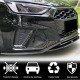 Накладка на передний бампер Lip V2 (для S-Line SD 2019-2024, Карбон) для Ауди A4 B9
