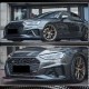 Накладка на передний бампер Lip V1 (для S-Line SD 2019-2024, Карбон) для Ауди A4 B9