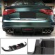 Диффузор заднего бампера V1 (для S4 2009-2012, Карбон) для Ауди A4 B8