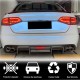 Диффузор заднего бампера V1 (для S4 2009-2012, Карбон) для Ауди A4 B8