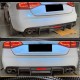 Диффузор заднего бампера V1 (для S4 2009-2012, Карбон) для Ауди A4 B8