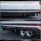 Диффузор заднего бампера V2 (для S-Line SD 2015-2019, Карбон) для Ауди A4 B9