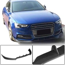 Накладка на передній бампер Lip V3 (для S-Line 2012-2015, Карбон) для Ауди A5 рр