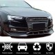 Накладка на передний бампер Lip V3 (для S-Line 2012-2015, Карбон) для Ауди A5