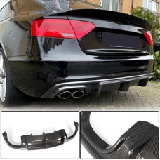 Дифузор заднього бампера V3 (для S-Line 2012-2015, Карбон) для Ауди A5 рр