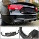 Диффузор заднего бампера V3 (для S-Line 2012-2015, Карбон) для Ауди A5
