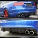 Диффузор заднего бампера V1 (для S-Line 2012-2015, Карбон) для Ауди A5