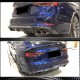 Диффузор заднего бампера V2 (для S-Line 2016-2020, Карбон) для Ауди A5