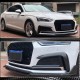 Накладка на передний бампер Lip V2 (для S-Line 2021-2025, Карбон) для Ауди A5