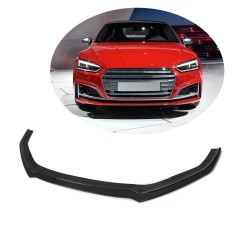 Накладка на передній бампер Lip V1 (для S-Line 2016-2020, Карбон) для Ауди A5 рр