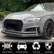 Накладки на передний бампер Flap V1 (для S-Line 2016-2020, Карбон) для Ауди A5
