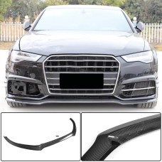 Накладка на передній бампер Lip Карбон V3 (для S-Line 2014-2018) для Ауди A6 C7 рр