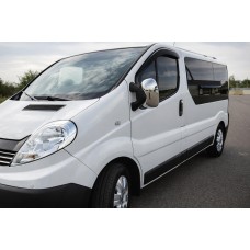 Хромированные Накладки на Зеркала (2 шт.) Хромированный пластик для Renault Trafic 2001-2015 гг