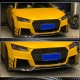 Боковые накладки на передний бампер (для RS, 2016-2019, Карбон) для Ауди ТТ