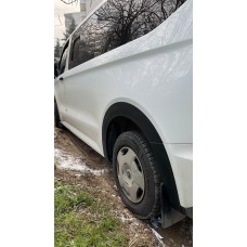 Накладки на арки широкие (4 шт, черные) для Ford Custom 2023- гг