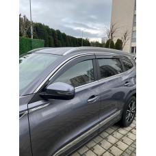 Ветровики с хромом (4 шт., Sunplex Steinless) для Chery Tiggo 8