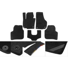 Коврики текстильные Premium (черные) для Hyundai Santa Fe 1 2000-2006 гг