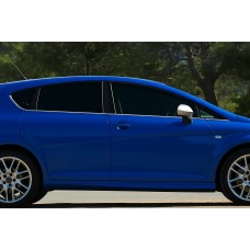 Зовнішня окантовка стекол OmsaLine (8 шт, нерж) для Seat Leon 2005-2012 рр