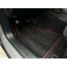 Коврики текстильные Premium (Купе, Черный) для Dodge Challenger 2008-2023 гг