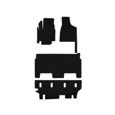 Килимки текстильні Premium (2008-2020, 8-ми місний/Комплектація SXT, Чорний) для Dodge Grand Caravan V рр