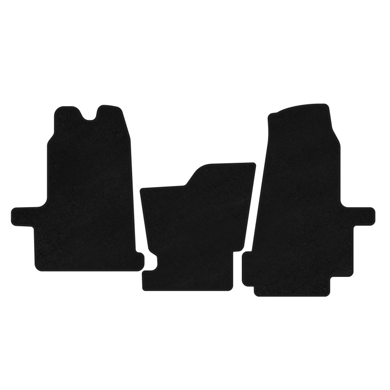 Коврики текстильные Premium (2000-2006, АКПП, Черный) для Ford Transit