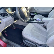Коврики текстильные Premium (SD, Черный) для Hyundai Sonata LF 2014-2019 гг