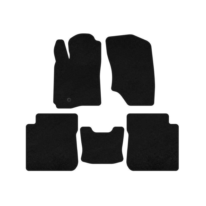 Коврики текстильные Premium (Черный) для Mitsubishi Outlander 2001-2006 гг