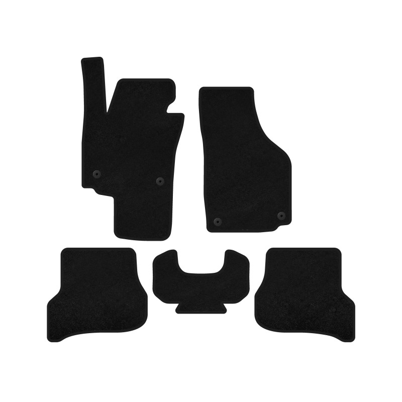 Коврики текстильные Premium (Черный) для Seat Altea 2004-2015 гг