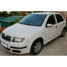 Накладки на дзеркала 2006-2025 (2 шт, нерж.) для Skoda Fabia рр